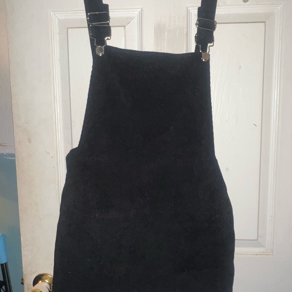 Black Corduroy Overalls